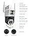 ZOSI C298 Max 4K 8MP Dual-Lens(2x4MP) Wired WiFi PTZ Plug-in Security Camera Outdoor, Wide Angle, 2.4GHz 360 Camera, 8X Hybrid Zoom, Person/Vehicle Detect, Color Night Vision, Spotlight Siren