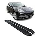 OMAC Seitenschweller Trittbretter Schweller kompatibel mit Porsche Cayenne 2010-2017 Alu Schwarz