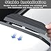 2 Pcs Car Side Mirror Rain Visor Guard for Mini Hatch (R50) Cooper S (R53) Hatch (R56) Clubman (R55), Mirror Rain Visor Eyebrow, Car Rearview Mirror Rain Shield, Rear View Mirror Rain Visor Guard
