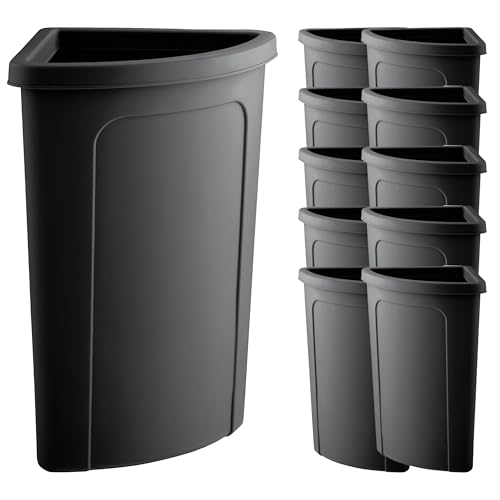 10 piezas bote de basura triangular de 21 galones