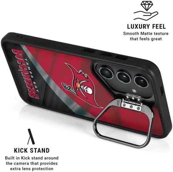 Skinit Kickstand Phone Case Compatible with Galaxy S25 Ultra - Officially Licensed NFL Tampa Bay Buccaneers Design