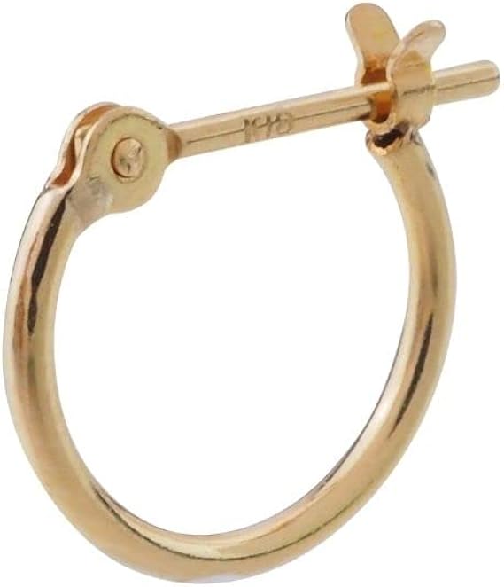 Amazon Abalent アバレント 18金 フープピアス メンズ 18金 ピアス メンズ レディース フープ 幅1ｍｍ 直径 10ｍｍ 刻印あり シンプル ゴールド 片耳用 ピアス 通販