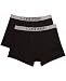 Calvin Klein Big Boys' Steel 2 Pack Micro Boxer Brief, Black/Black, L(12/14)