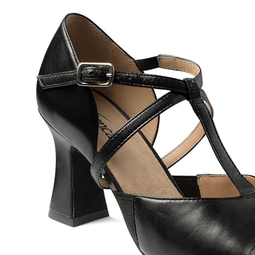 2.5" Heel T-Strap Broadway Cabaret Shoe, Professional Dance Shoes for Womeny- Lola - SD1523