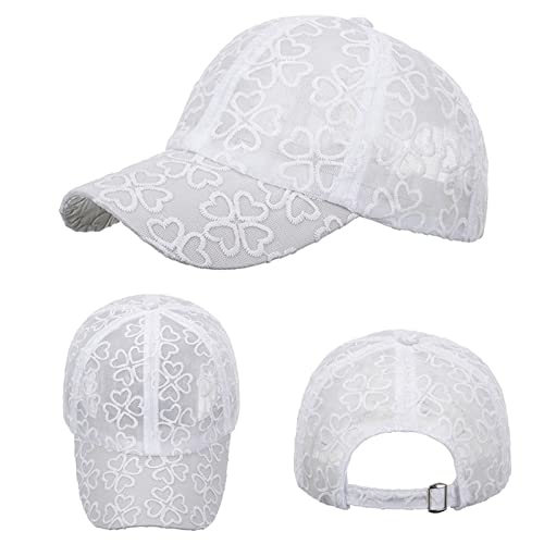 Women Men Mesh Baseball Cap Classic Low Profile Soft Adjustable Unconstructed Dad Hat Breathable Hats (White-3, One Size) #TOP1