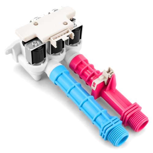 5304528029 5304514790 Washing Machine Water Inlet Valve Assembly Fit for GE Hotpoint Frigidaire Kenmore Electrolux washers Washer Water Valve Replace 5304522534 5304514790 5304514791 PS16544354