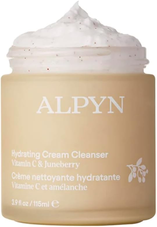 Alpyn Beauty Alpyn Juneberry & Vitamin C Moisturising Cleansing Cream Removes Dirt Grease and Makeup Exfoliates Dryness for Soft and Firm Skin 115 ml