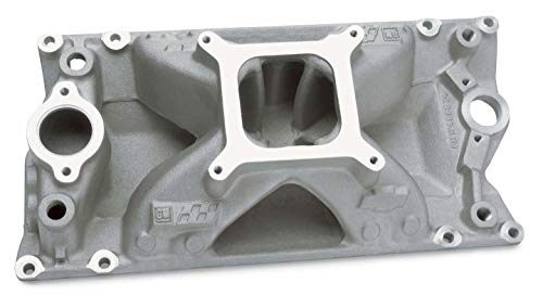 SBC Vortec Eliminator Intake Manifold | Single Plane | Square Bore | Aluminum | Natural Finish |