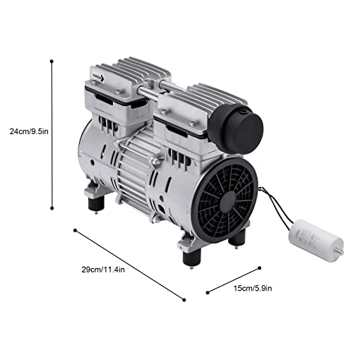 vinnyooc 220 V 500 W vacuümpomp olievrije pomp HC750A2 laboratorium onderdrukpomp mobiele draagbare luchtcompressor stille compressor voor etiketteermachines sproeimachines - Afbeelding 3