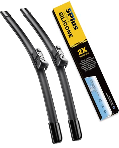5 PLUS&reg; Silicone Wiper Blades 22 inch 2 Pack Replacement For 2018-2014 CHEVY Silverado...