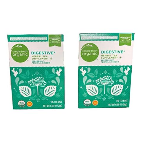 Simple Truth Organic Digestive Herbal Tea 16 Ct Tea Bags (Pack of 2) Cover