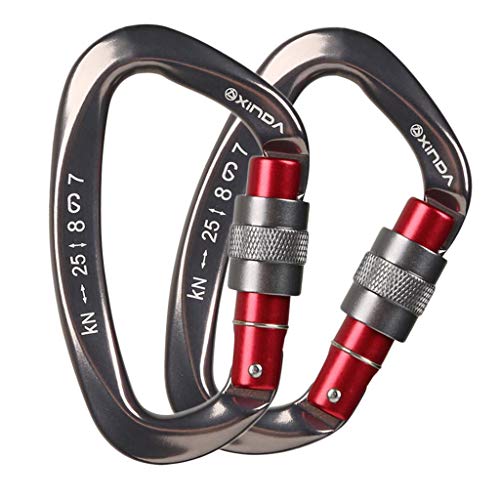 Flameer Estojo Resistente De Pouco Peso Do Mosquetão Do Fechamento De 2 - Gun Grey