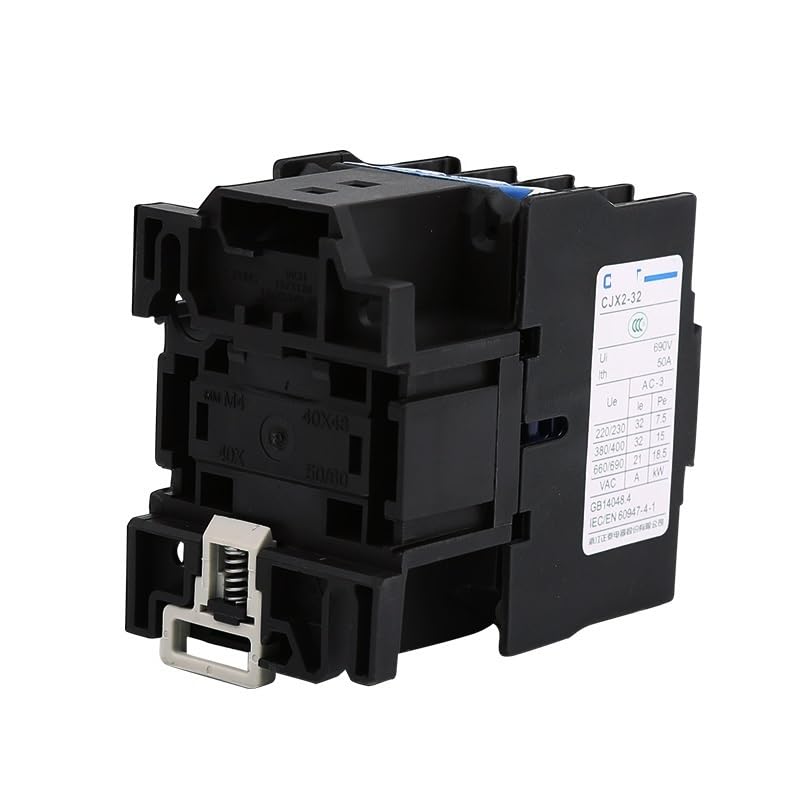 CJX2 3 Poles Miniature Contactors-Motor CJX2-3210(NO)/01(NC) 50HZ AC 380V,220V,127V,110V,48V,42V,36V,24V 1Pcs(CJX2-3210 01 127V)