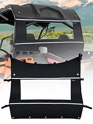 ZIDIYORUO CFmoto Rear Windshield - Soft & Waterproof PVC Back Window Compatible with ZForce 500, 2018-2019 ZForce 1000s, ZForce 800- Scratch Resistant & Durable, Keep Rain, Dust, Debris out