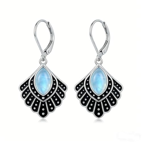 ONEFINITY RBG Dissent Collar Earrings 925 Sterling Silver Moonstone Ruth