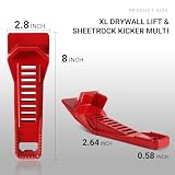 (2-Pack) Calvana XL Drywall Lift & Sheetrock Kicker Multi-Tool Set with Built-In Drywall Rasp Tool & Bottle Opener, Ideal for Wall Panels & Door Installation, XL Size Drywall Tools
