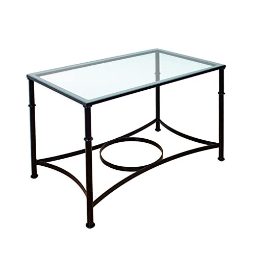 El Herrero Mesa De Forja Para Salon, Comedor, Cocina, Mesa De Centro, Jardin 120x70 Regulable A Doble Altura. Ideal Para Ropa Camilla Black, Con Aro Cristal 6mm El Herrero Mesa De Forja Para Salon, Comedor, Cocina, Mesa De Centro, Jardin 120x70 Regulable A Doble Altura. Ideal Para Ropa Camilla Black, Con Aro Cristal 6mm