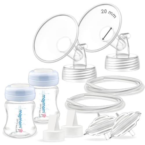 Image of 20mm Flange Maymom Pump Parts Compatible with Spectra S2 S1 9 Plus Breastpump Not Original Spectra S2 S1 Replacement Pump Parts Accessories, Small Flange