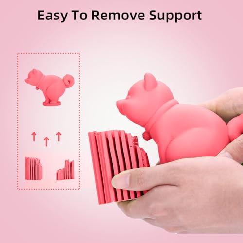 Image of 3DHoJor Matte PLA Filament 1.75mm, Upgrade 1kg Cardboard Spool PLA Filament 1.75 PLA 3D Printing Filament, Print with Most 3D Printers Using 3D Filament-Strawberry red