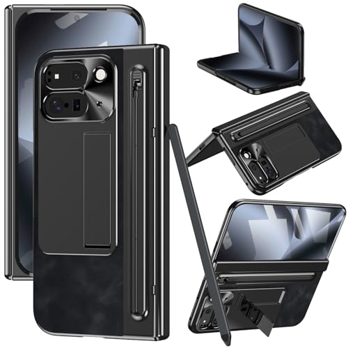 Housse Pixel 10 avec béquille en cuir rétro pour visionner vos vidéos