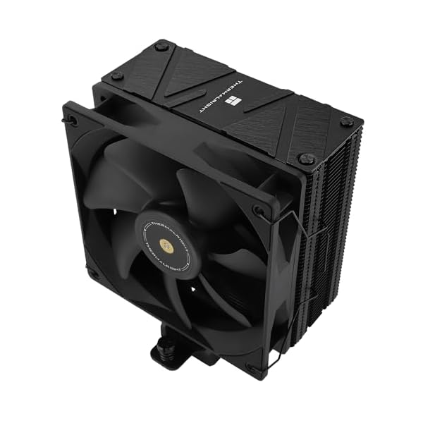 Thermalright Assassin Spirit 120 EVO DARK TL-E12B V2 PWM Enfriador de CPU con tubos de calor 4 x 6 mm, 156 mm de alto, para Intel 1700/1150/1151/1200, AM4 AM5, LGA17XX