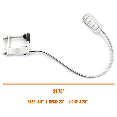 Yukon Glory Bright and Durable Magnetic LED Grill Light for Grilling and BBQ, Attaches Magnetically or with Built in Clamp, Long Flexible Gooseneck, Ensure Your Surface is Magnetic - Thumbnail 4