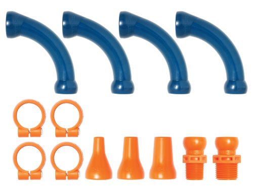 Loc-Line Coolant Hose Extended Elbow Kit, Acetal Copolymer, 8 Piece, 1/2