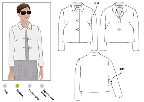 Style Arc Sewing Pattern - Harriet Jacket (Sizes 18-30)
