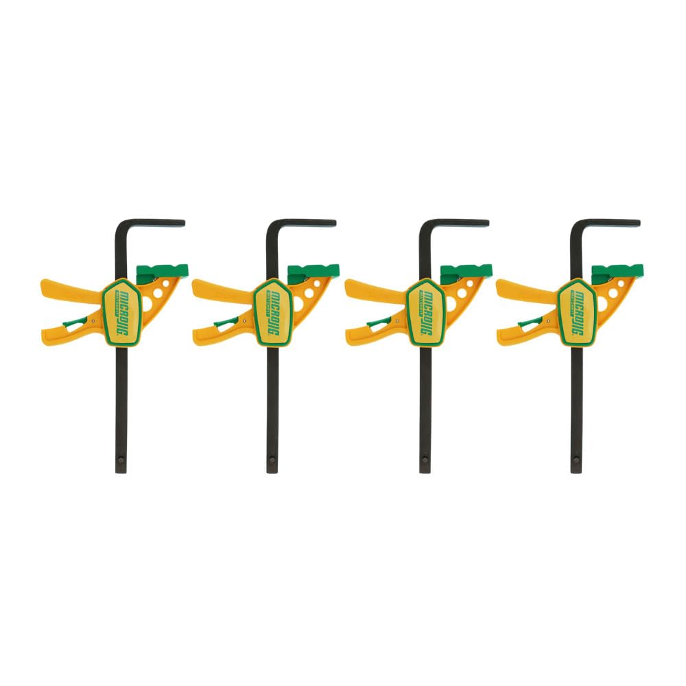 Microjig Micro Jig Matchfit Grr-Rip Clamp With Easy One-Handed Operation And Grooved Anti-Mar Pad Bundle (2-Pack, 2 Items)