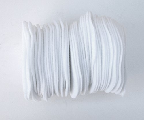 Image of Playfully Ever After White Craft Felt Circles (2 Inch - 44pc)