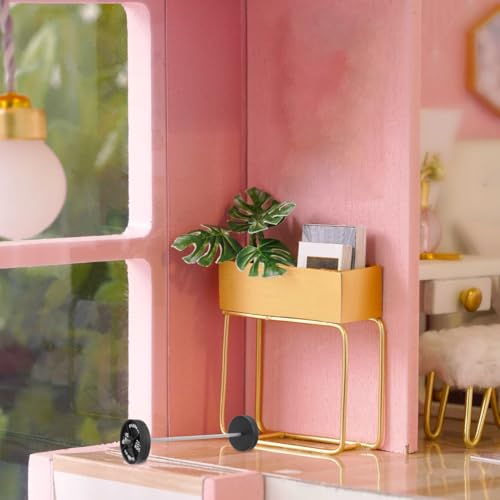ifundom Miniature Barbell Dollhouse Gym Equipment Model Realistic Mini Fitness Dumbbell Prop for Doll Accessories and Desktop Decoration 5.71In - Image 5