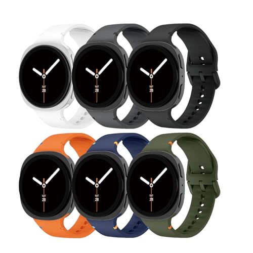 Bracelets de rechange silicone pour Samsung Galaxy Watch 8 Classic