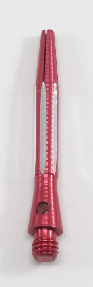 US Darts - Contoured/Scalloped Red Dart Shafts - 2 Sets (2BA Short) + O'rings
