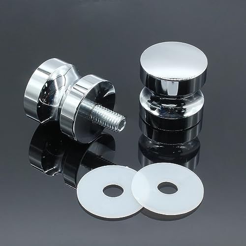 Image of 2 Pack Shower Glass Door Handle, Stainless Steel Shower Doors Knob Double Sided Pull Hardware for Bathroom Glass Doors (Polished Chrome)