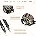 JQWYGB Bum Bag Checkered Crossbody Bags for Women Nylon Double Pockets Checkerboard Fanny Pack Fashion Sling Bag