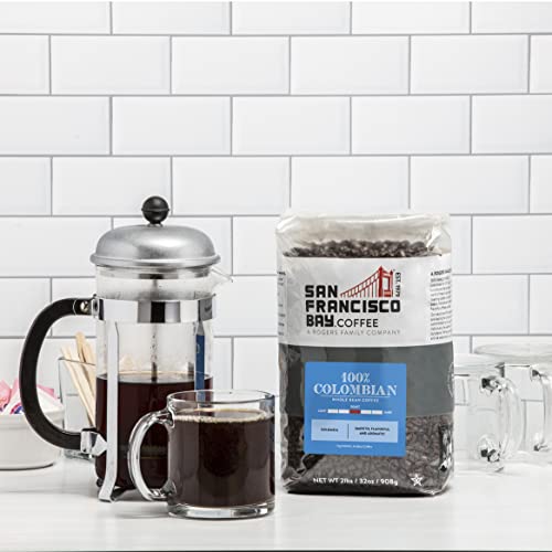 San Francisco Bay Whole Bean Coffee - 100% Colombian (2Lb Bag), Medium Roast #TOP4