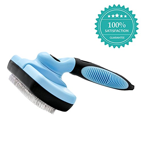 Living Express Self-Cleaning Pet Slicker Brush - Easy to Clean & Remove Mats, Tangles, and Loose Hair – Best Grooming Tool for Dogs and Cats with Short or Long Hair