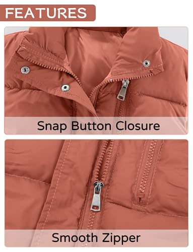 Happy Cherry Puffer Vest for Kids Boys Girls Winter Warm Lightweight Sleeveless Snow Vest Jacket Padded Waistcoat3