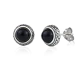 Real Crystal Birthstone Sterling Silver Stud Earrings Jewelry for Women Fashion Trendy Western 925 Antiqued Boho Handmade Best Gift for Her keenove