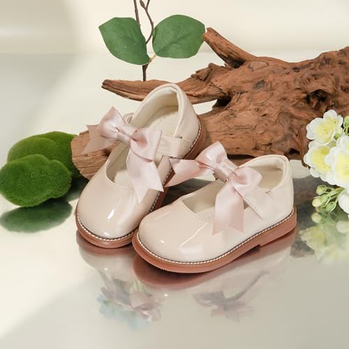 Image of PHIRAMIN Toddler Girl Mary Jane Dress Shoes-Little Girl School Uniform Shoes for Wedding Party
