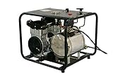 HPDAVV Scuba Hookah Diving Compressor with 115psi Electronic Pump, 1100W 110V / 60hz, Two Air Outlets, 15ft Hose & Respirator