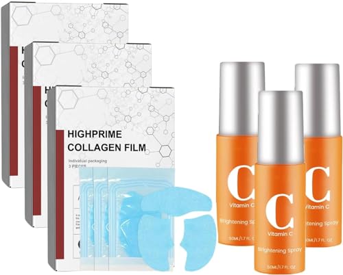 Skynpure Pure Collagen Films, Melting Collagen Film, Highprime Collagen Film Face Mask, Coreia Highprime Collagen Film, Prevent Fine Lines e Protect Skin (3 conjuntos)