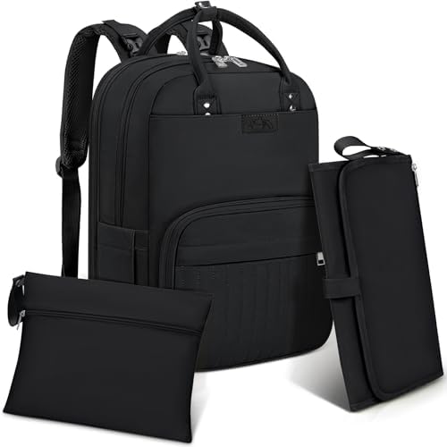 Borsa Zaino Passeggino I Love Vichy Rosa - Borsa Pannolini Multifunzione Per Mamme - Foto 7