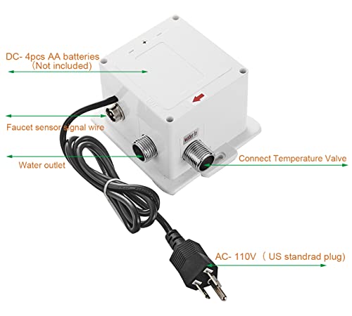 Boîtier de commande automatique CA/CC pour robinet d'évier commercial - 3