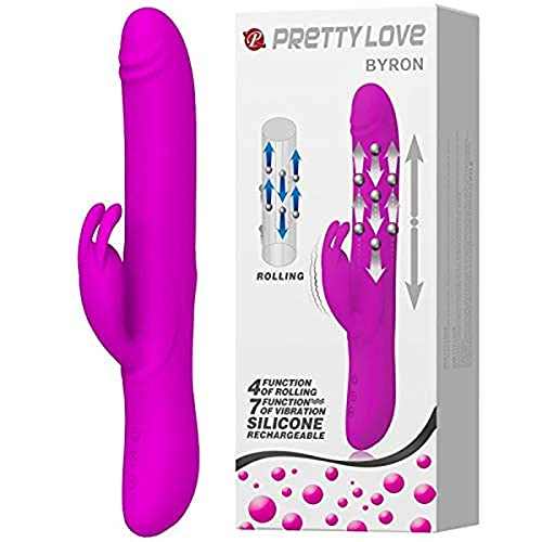 Pretty Love Byron Vibromasseurs rabbit Rose Profond Ø 4 x 25 cm