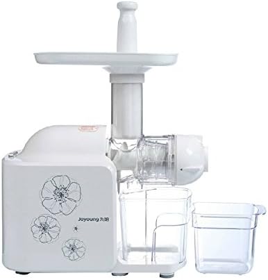 Joyoung Slow Juicer assembled with collection cups