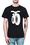 Gedruckt in EU Wanna Rollen EIN Fett Fahrrad Herren T-Shirt Tee Schwarz Men\'s Black T-Shirt