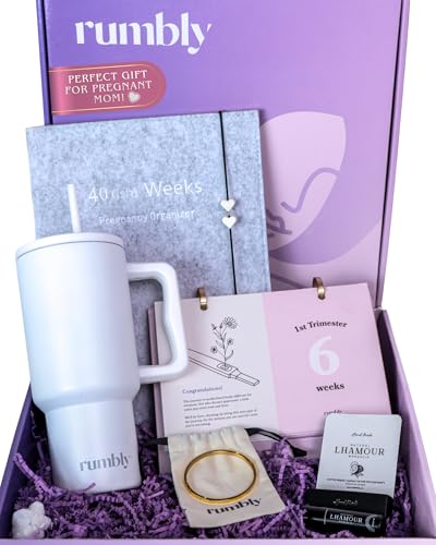 Rumbly 1st Trimester Mom-to-Be Essentials Box - Pregnancy Gifts for