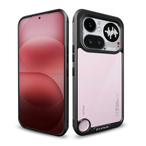 Image of KAPAVER Impulse Sandstone Back Cover Case for Nothing Phone 4a Pro | Hard 360 Protection Clear Case for Nothing Phone 4a Pro (Black)