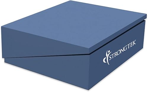 Miniatura 9 de StrongTek Juego de elasticidad y estabilidad tabla inclinada de madera + bloques de cuña de espuma XL, para estiramiento de pantorrillas, movilidad